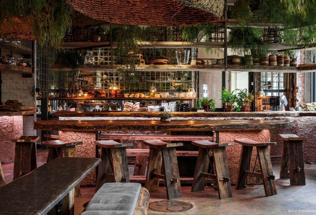 Dusit Thani Laguna سنغافورة المظهر الخارجي الصورة Interior of the restaurant
