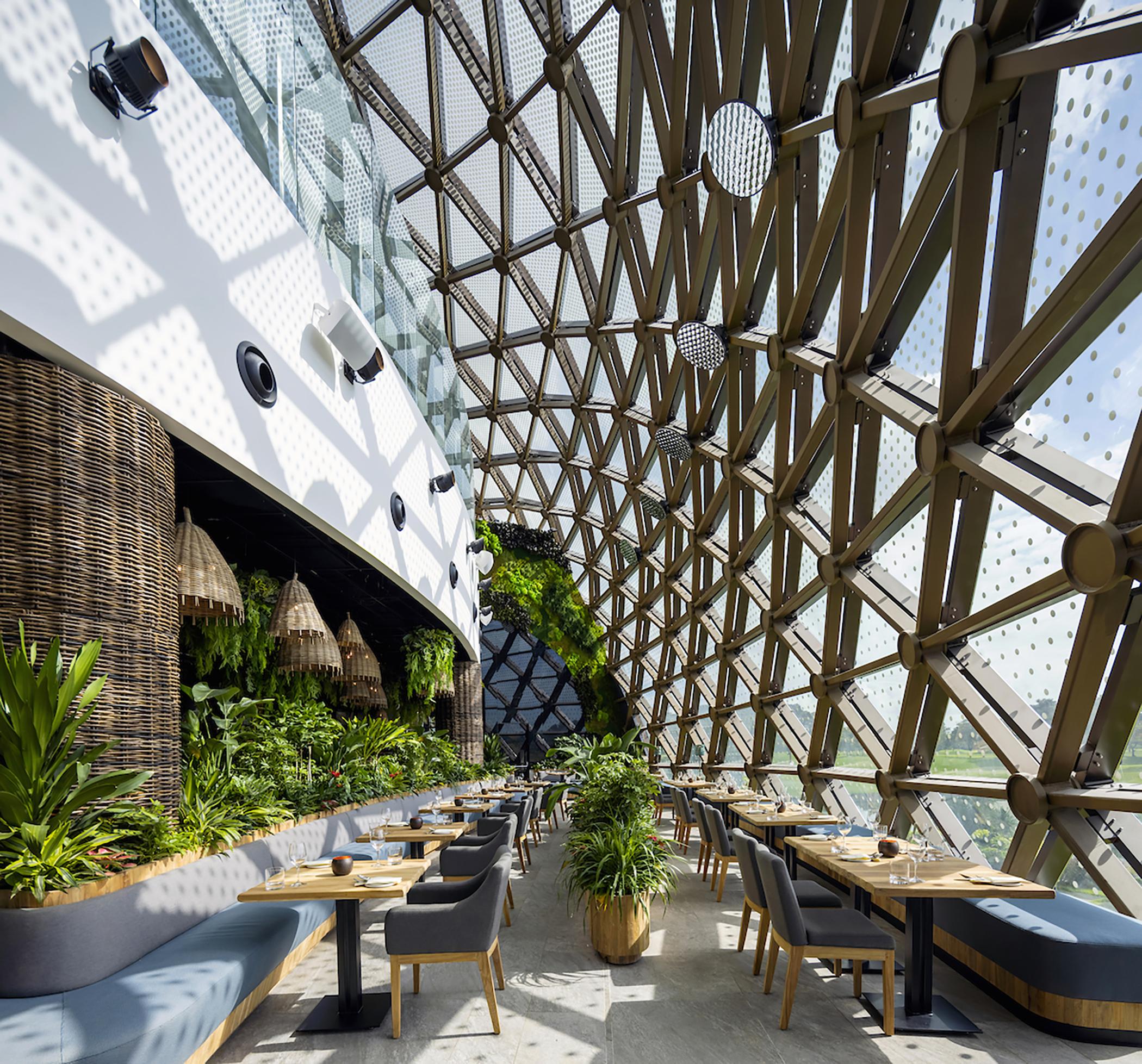 Dusit Thani Laguna سنغافورة المظهر الخارجي الصورة The interior of the restaurant